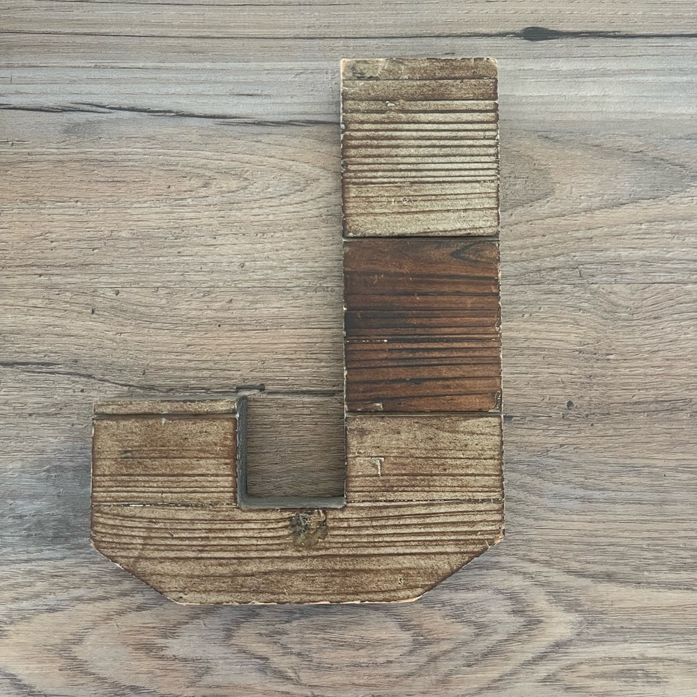 Rustic Brown Wooden Letters Decor - Picture 6 of 7